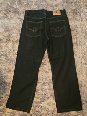 Vintage Y2K Rocawear Champion Loose Baggy Jeans Dark Wash 38x32 Skater Hip Hop
